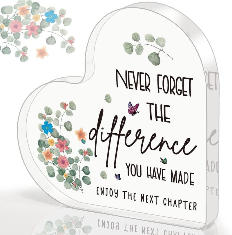 Retirement Farewell Acrylic Plaque for Coworkers