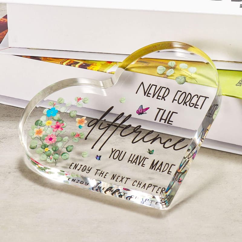 Retirement Farewell Acrylic Plaque for Coworkers