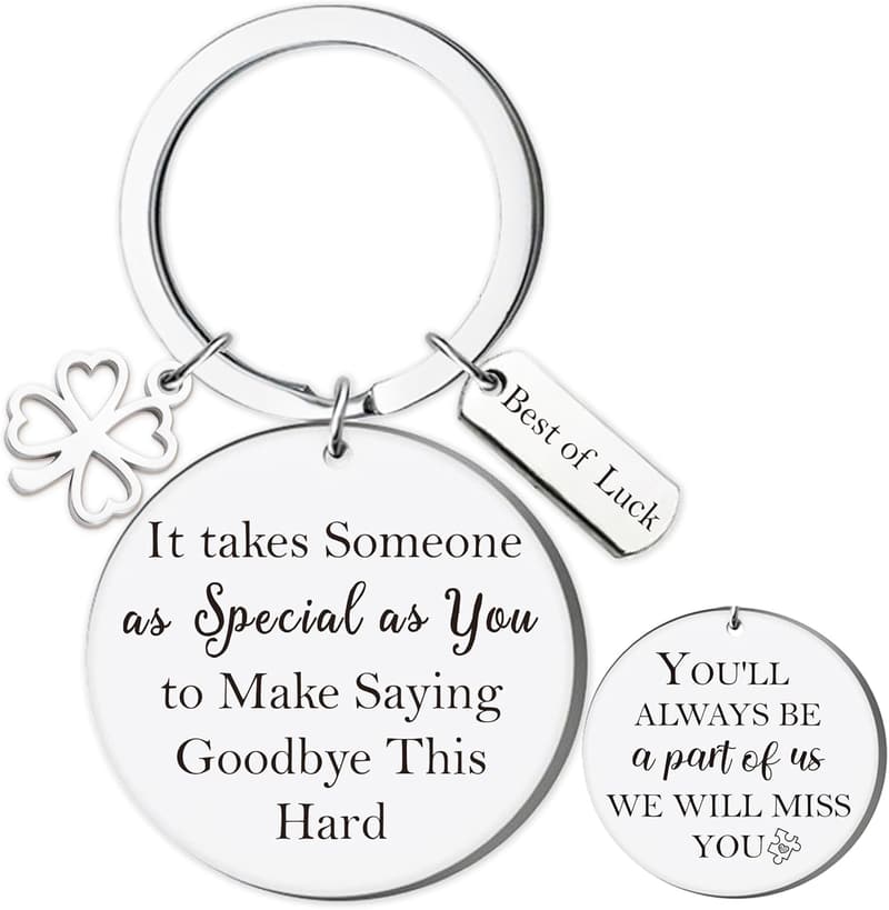 Funny Friendship Keychain for Women - Coworker Leaving Gift