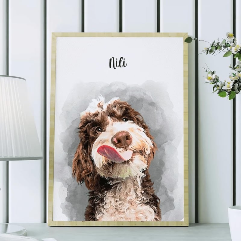 Personalized Pet Portrait - Memorial Gift for Dog Lovers