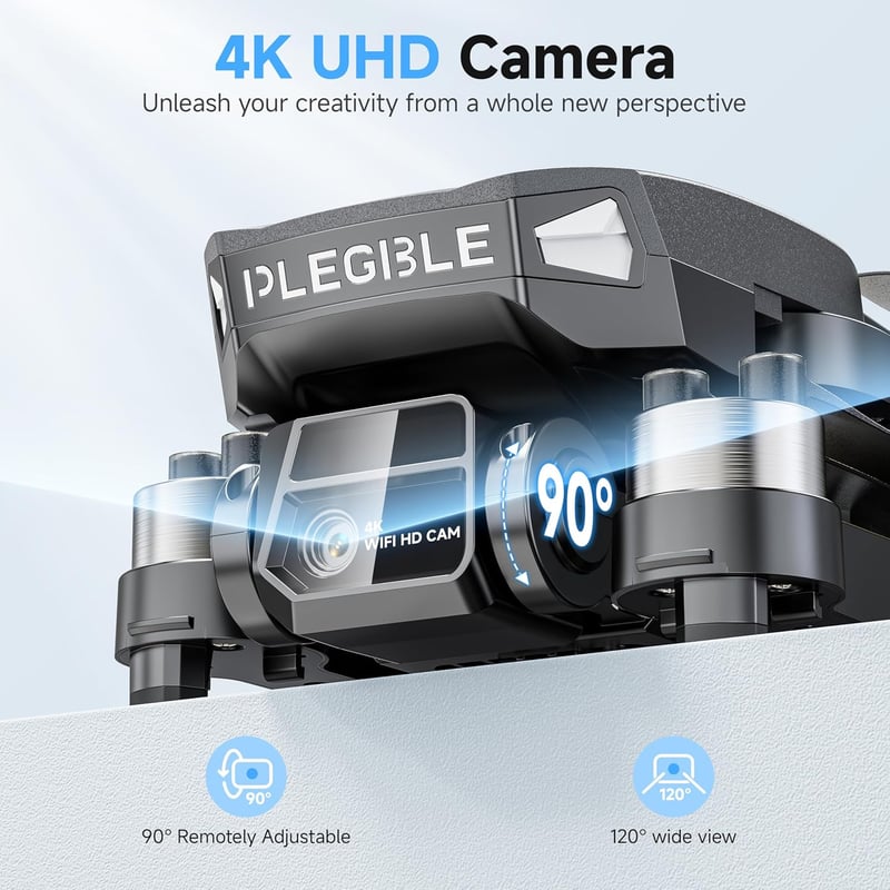 4K Camera Drone for Adults and Kids - Foldable RC Quadcopter