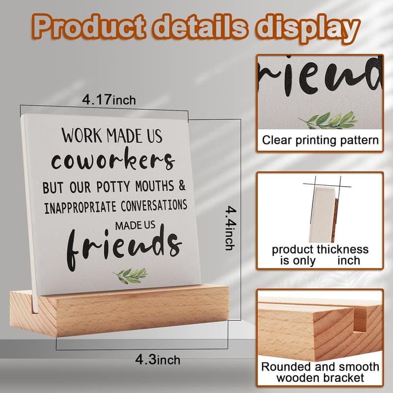 Farewell Gift Plaque for Coworkers & Colleagues