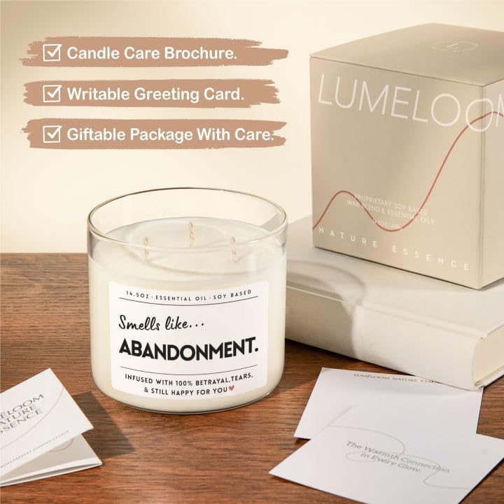 Retirement Candle Gift – Large 3-Wick Lavender Soy Wax