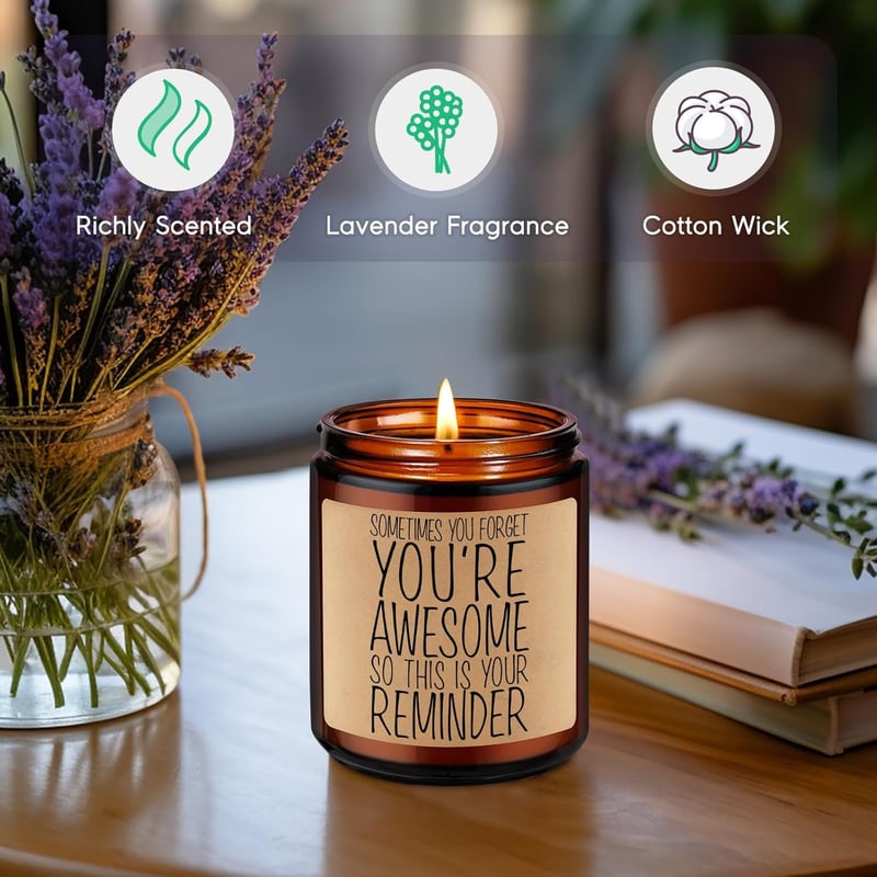 Thank You Candle - Stress Relief Gift for Women & Men
