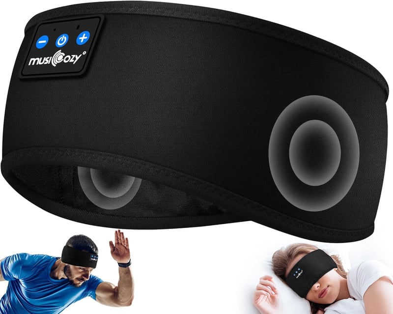 Bluetooth Sleep Headphones with Ultra-Thin Stereo Speakers