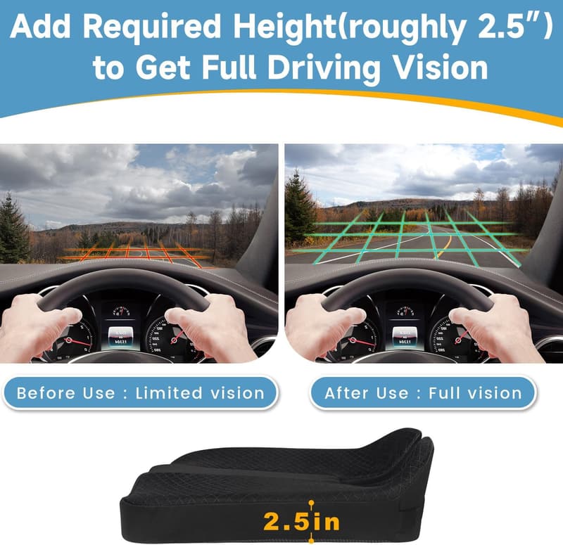 Car Seat Cushion for Drivers - Sciatica and Tailbone Relief