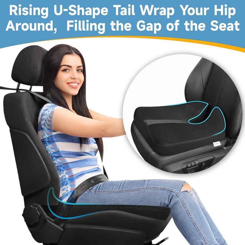 Car Seat Cushion for Drivers - Sciatica and Tailbone Relief