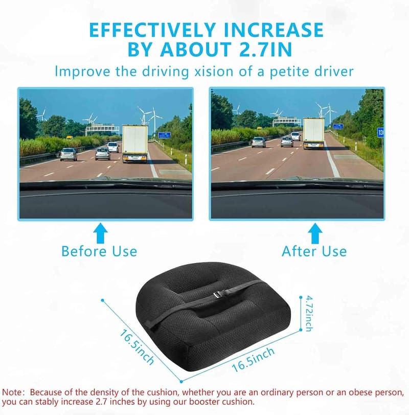 Car Seat Cushion for Short Drivers - 17