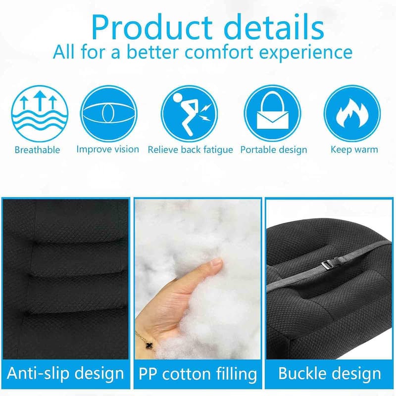 Car Seat Cushion for Short Drivers - 17