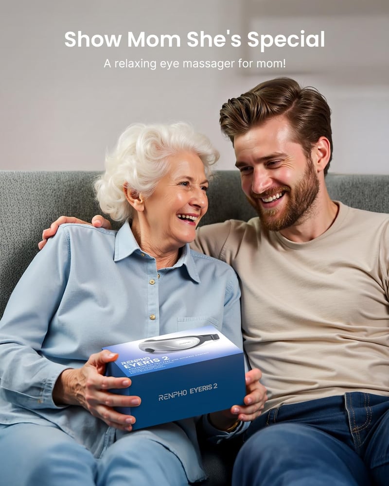 Eye Massager with Heat - Father's Day Gift for Men & Women