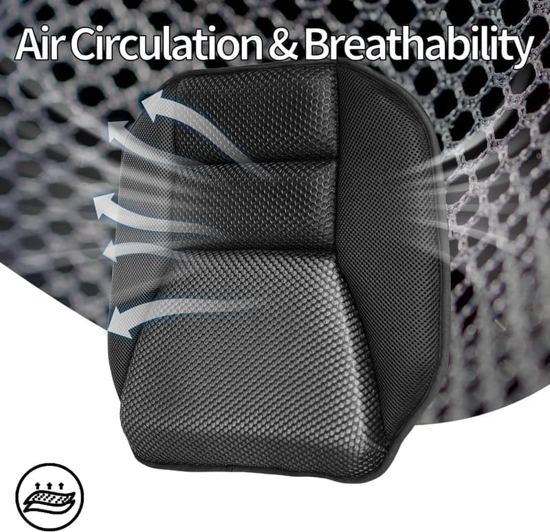Memory Foam Car Seat Cushions - Breathable Support for Long Drives