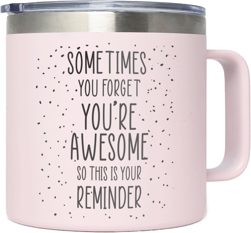 Cute Pink Birthday Gift Mug for Women - 14 oz