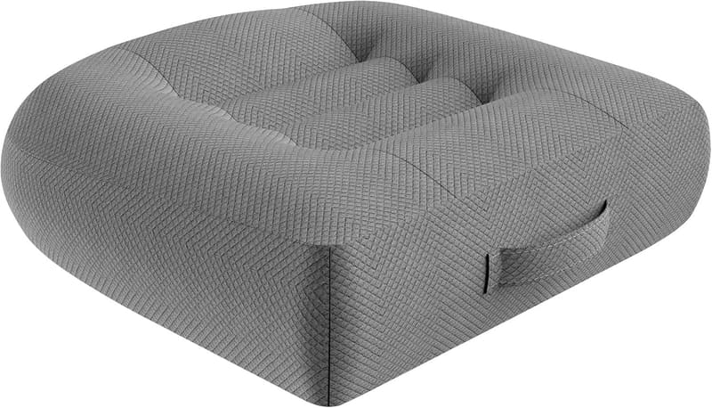 Universal Booster Seat Cushion for Cars & Office Chairs (Grey)