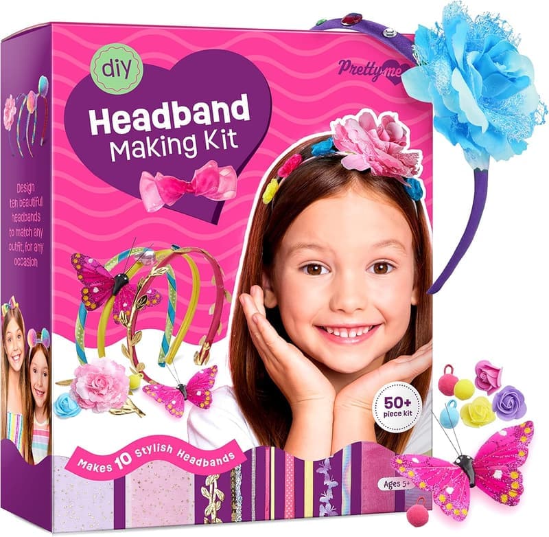 DIY Headband Making Kit for Kids - Arts & Crafts Set, Ages 5-12