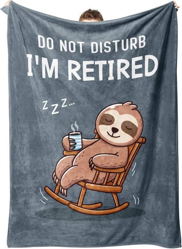Retirement Blanket for Men - Super Soft Throw Gift 50