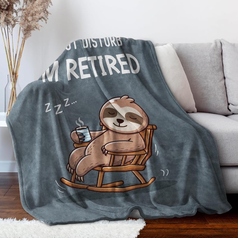 Retirement Blanket for Men - Super Soft Throw Gift 50