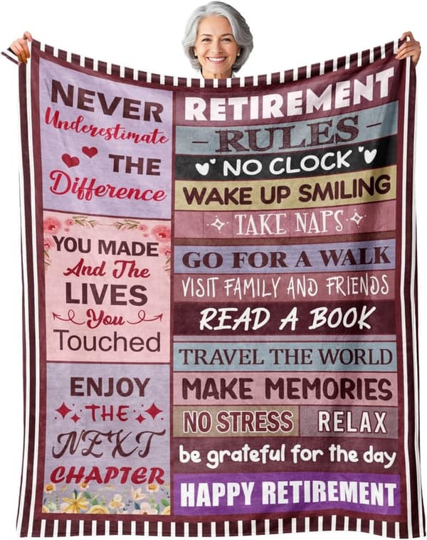 Happy Retirement Blanket for Women – 50
