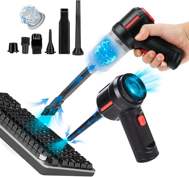 Cordless Air Duster - Powerful Vacuum Cleaner for Keyboards