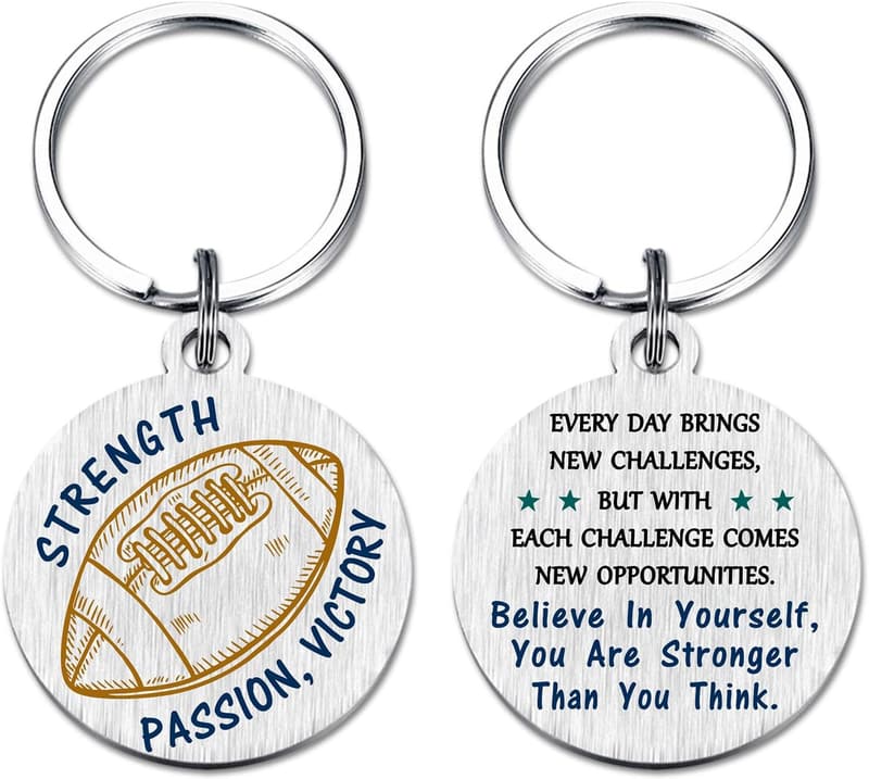 Football Senior Night Keychain for Teen Boys – Team Gifts