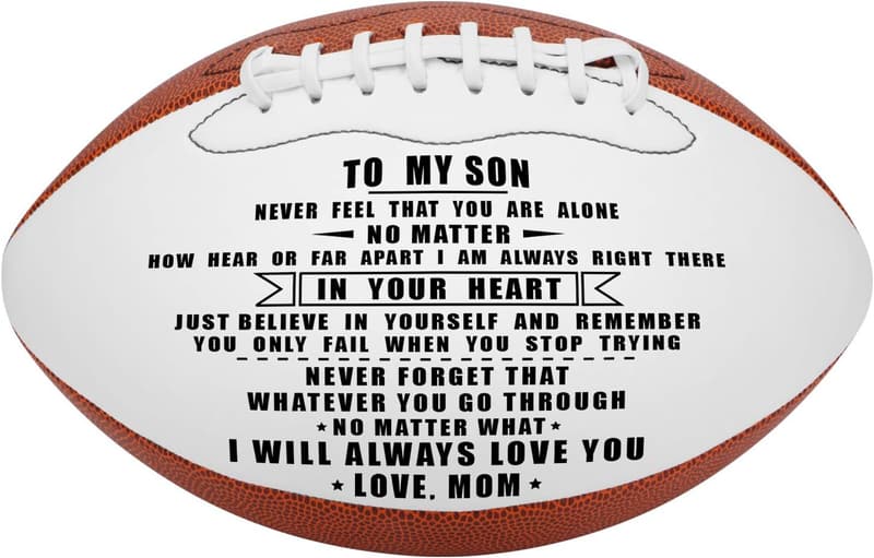 Personalized Engraved Football Gift for Son & Grandson