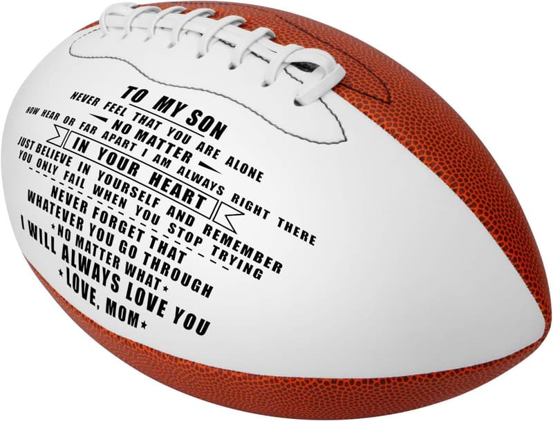 Personalized Engraved Football Gift for Son & Grandson