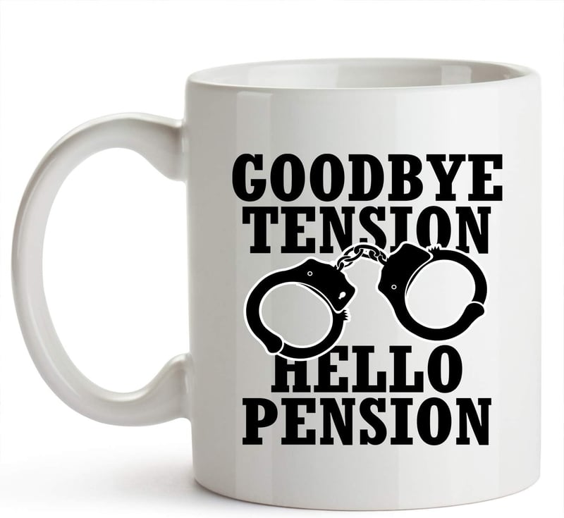 Police Officer Retirement Coffee Mug - 11 oz Portable Gift