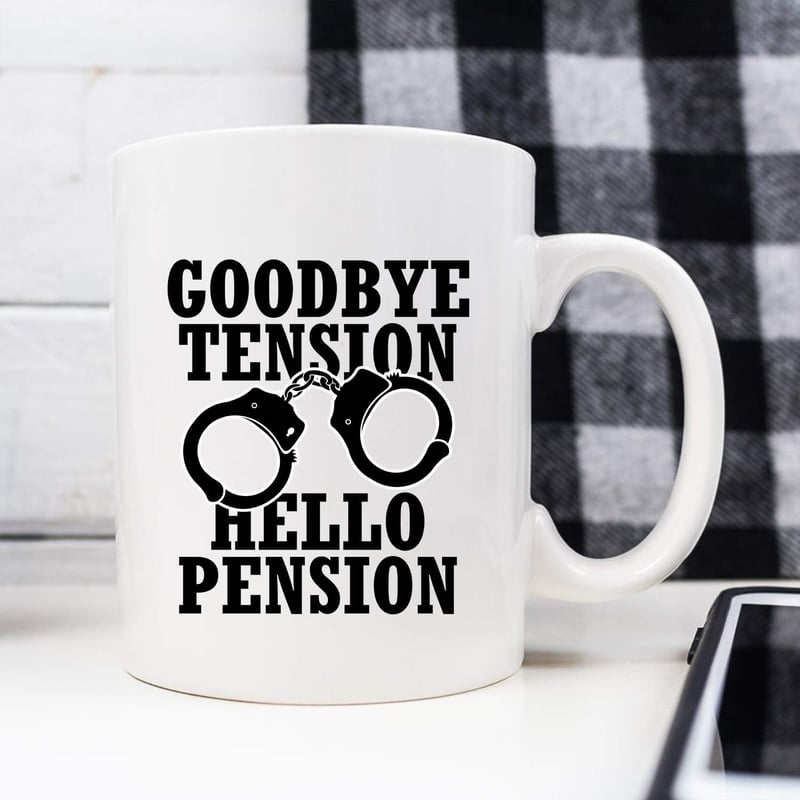 Police Officer Retirement Coffee Mug - 11 oz Portable Gift