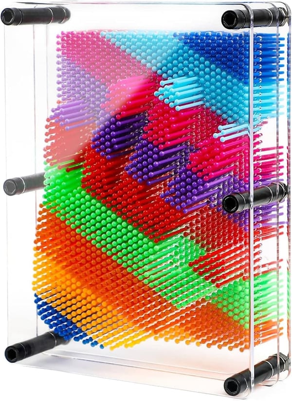 3D Pin Art Board Toy for Kids - Sensory Birthday Gift