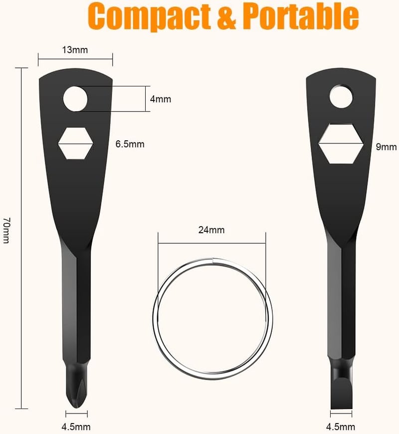 Father's Day 4-in-1 Keychain Screwdriver Tool for Dad