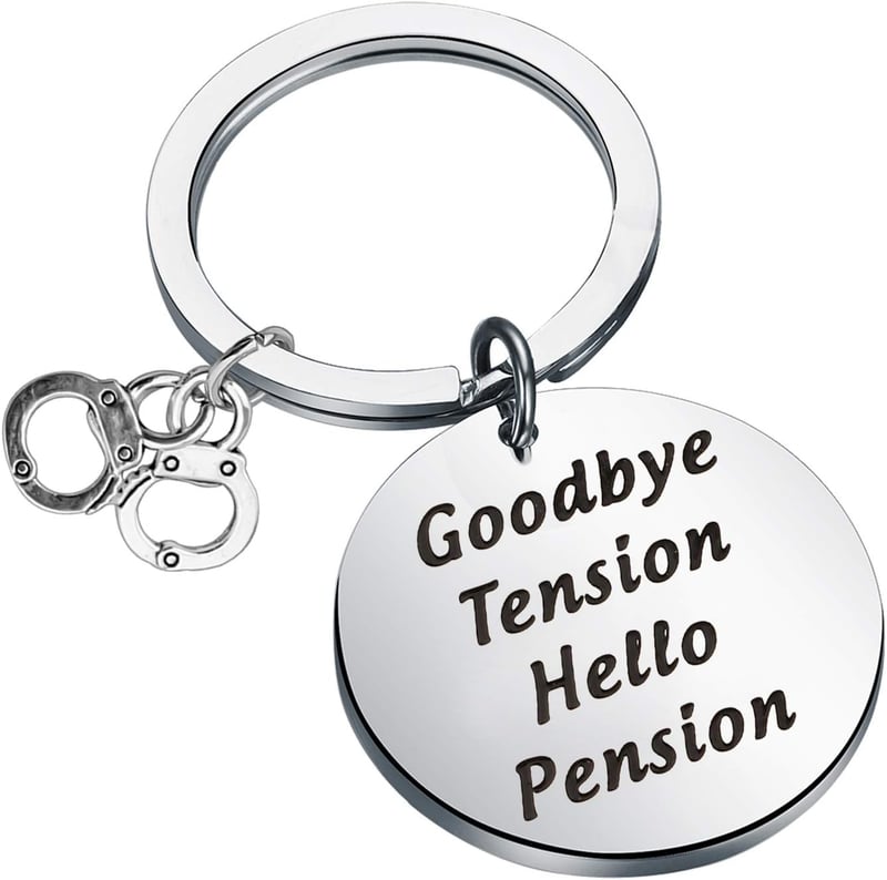 Retirement Gift for Police Officer - Keychain Token