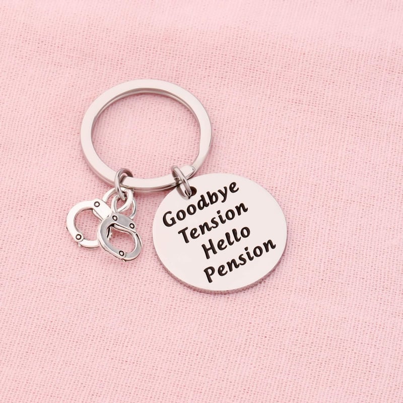 Retirement Gift for Police Officer - Keychain Token
