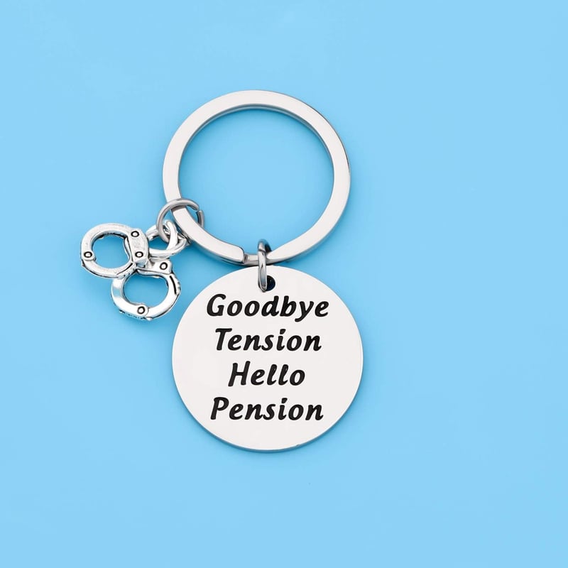 Retirement Gift for Police Officer - Keychain Token