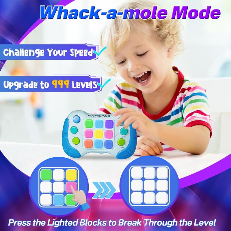 Light-Up Fidget Game for Kids Ages 8-13 - Birthday Gift
