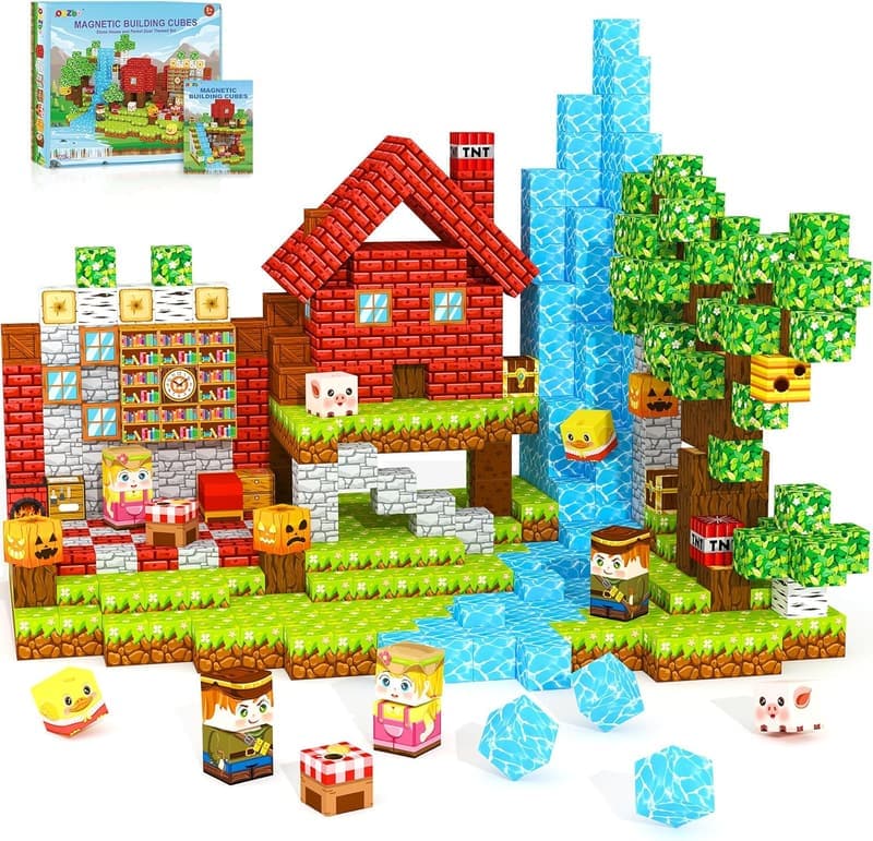 Magnetic Building Blocks for Kids - STEM Sensory Toy Gift