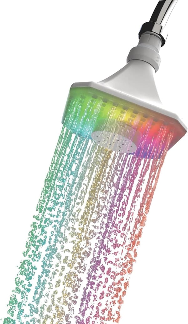 Waterproof Bluetooth Shower Speaker with Color-Changing LED Lights