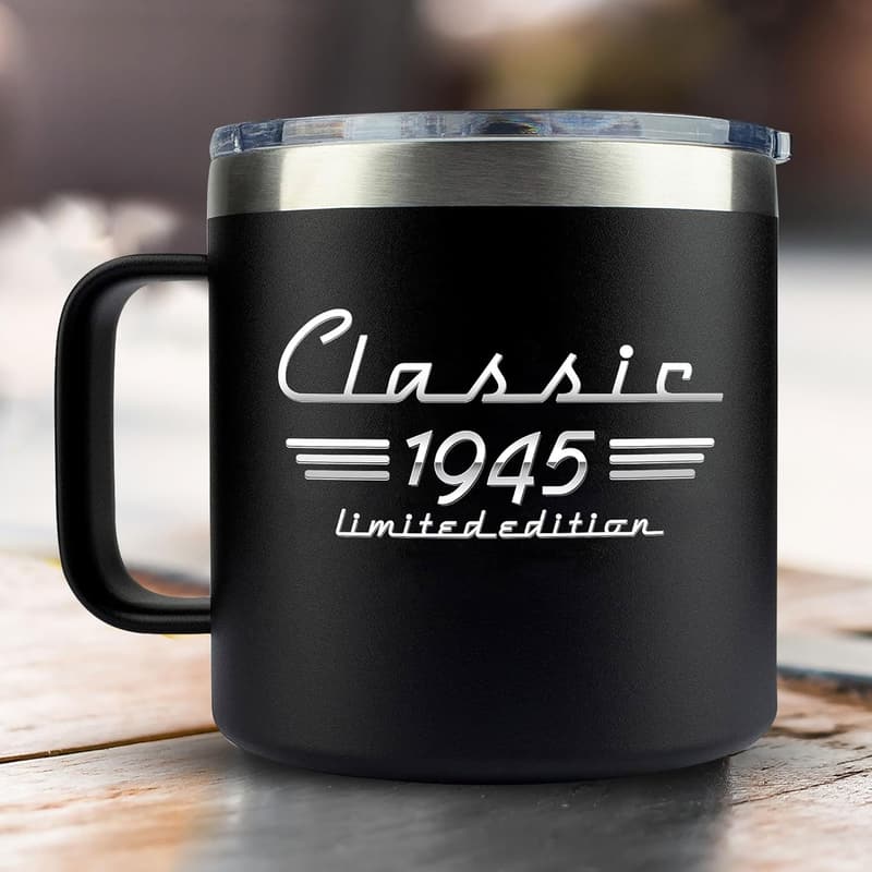 80th Birthday Mug for Men - Funny Gag Gift, 14oz