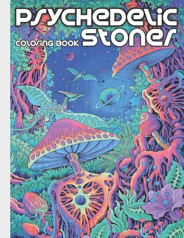 Adult Coloring Book: Psychedelic Stress-Relieving Designs