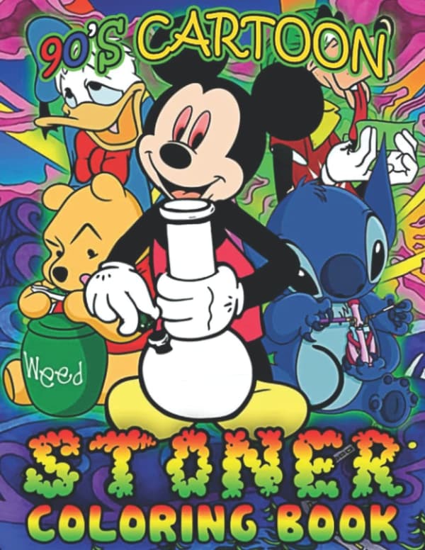 90s Cartoon Stoner Coloring Book: Psychedelic Adult Relaxation