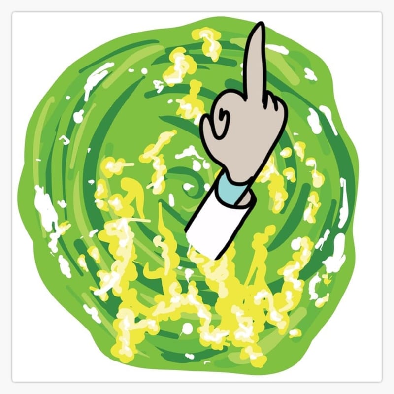Middle Finger Vinyl Decal - 5