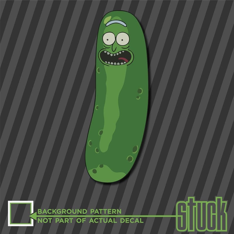 Pickle Rick Vinyl Decal Sticker