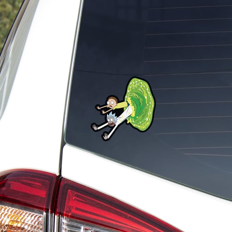 Rick & Morty Portal Die Cut Vinyl Sticker for Cars - 4