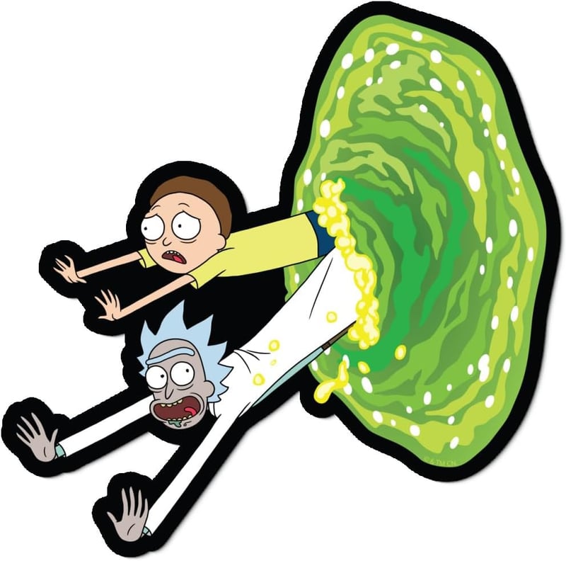 Rick & Morty Portal Die Cut Vinyl Sticker for Cars - 4