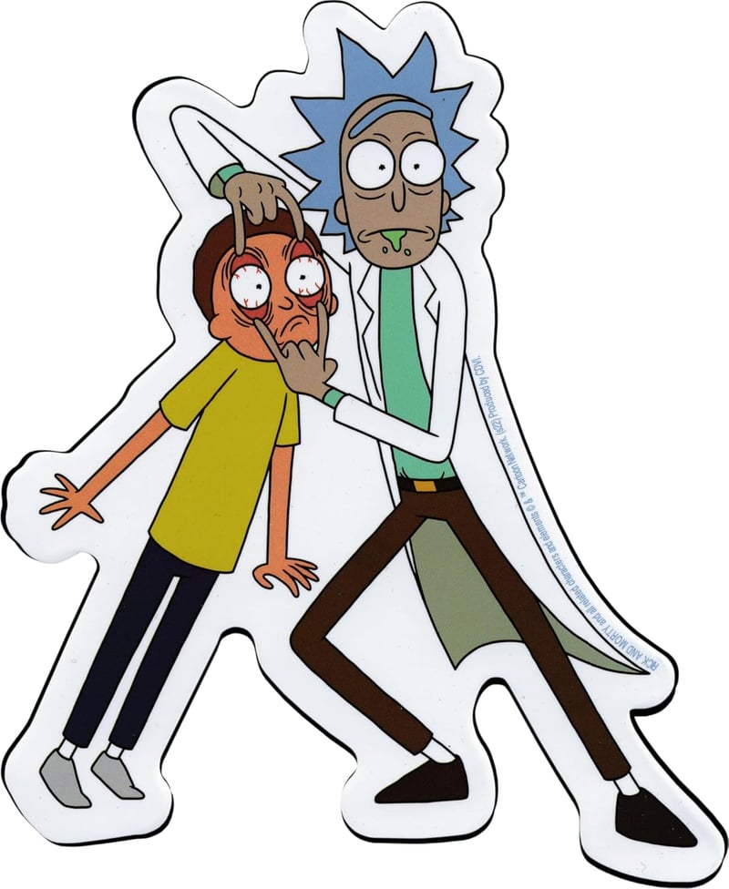 Rick and Morty Die Cut Sticker -