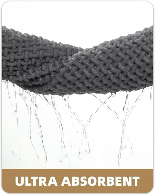 Chenille Bath Mats - Non-Slip, Absorbent, Quick Dry, 17