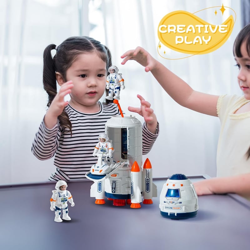 Space Shuttle Rocket Toy with Astronaut - Fun Space Exploration Gift