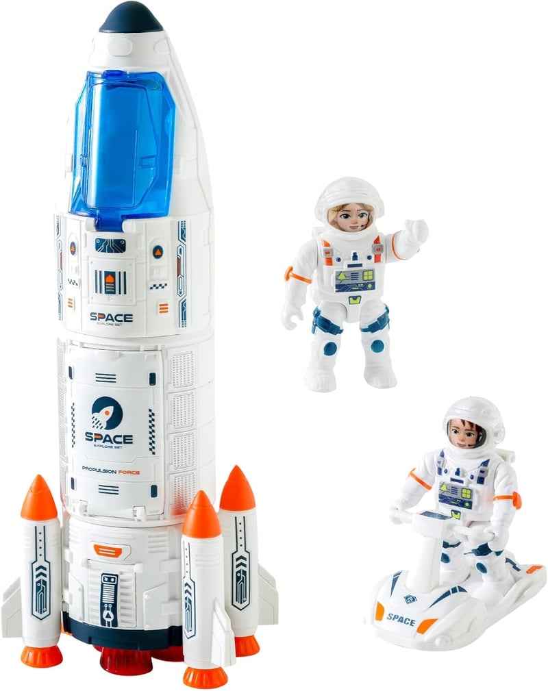 Space Shuttle Rocket Ship with Lights & Sounds - Kids Science Toy