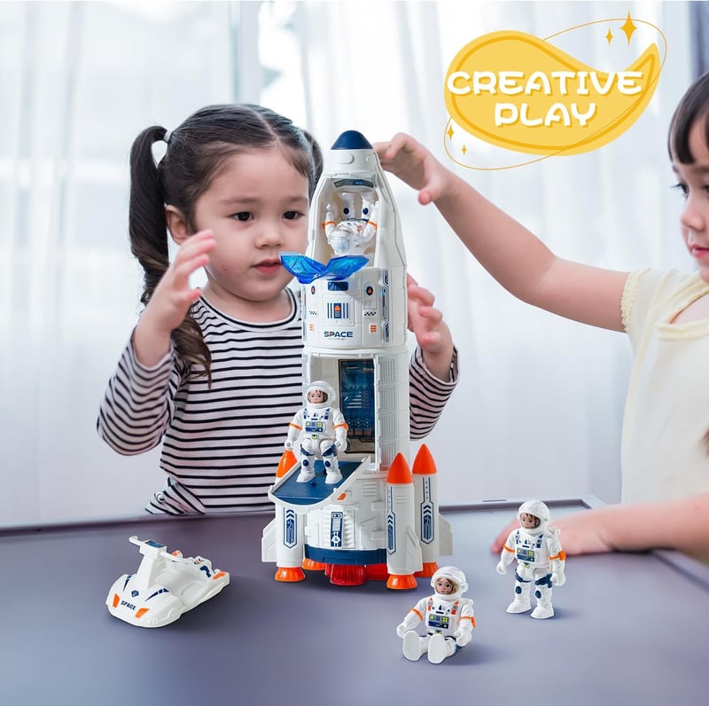 Space Shuttle Rocket Ship with Lights & Sounds - Kids Science Toy