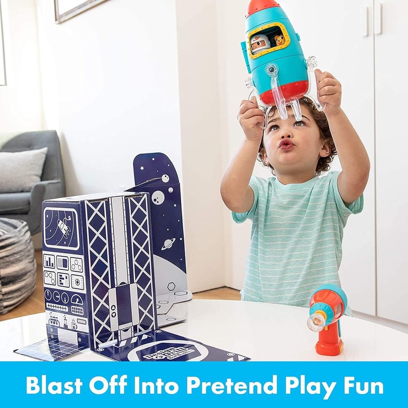 STEM Take-Apart Rocket Toy with Electric Drill for Kids