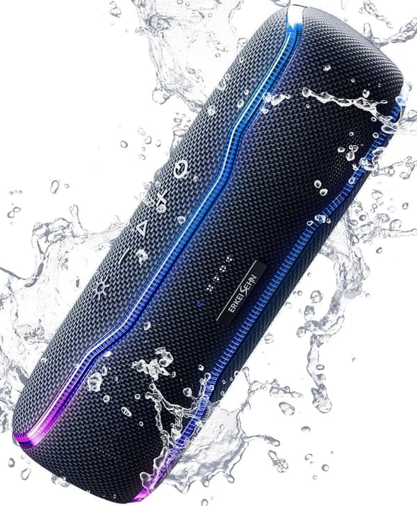 IPX7 Waterproof Portable Bluetooth Speaker with 25W Bass
