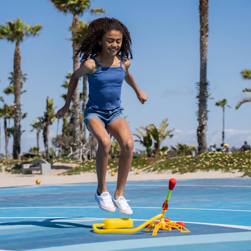 Outdoor Fun Stomp Rocket Launcher Set for Kids - 6 Rockets